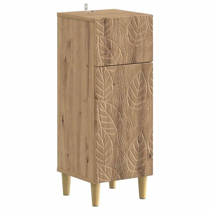 Set de cabinet pentru baie cu 3 piese DELFT Stejar Artizanal WALTI