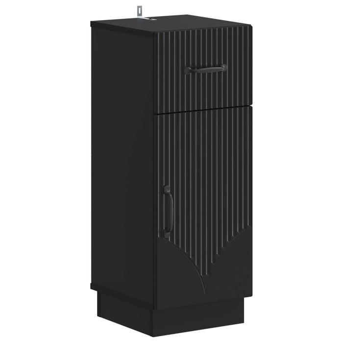 Set de cabinet pentru baie cu 3 piese HOORN Negru WALTI