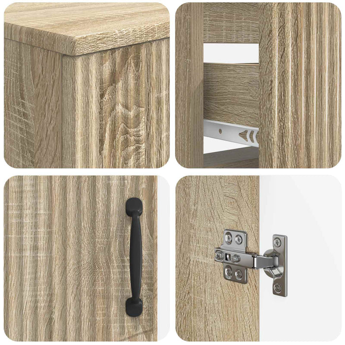 Set de cabinet pentru baie cu 3 piese HOORN Stejar Sonoma WALTI