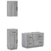 Set de cabinet pentru baie cu 3 piese HOORN Sonoma gri - WALTI WALTI