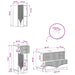 Set de cabinet pentru baie cu 3 piese HOORN Lemn vechi - WALTI WALTI