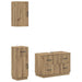 Set de cabinet pentru baie cu 3 piese HOORN Stejar Artizanal - WALTI WALTI
