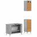 Set de cabinet pentru baie cu 3 piese BREDA Sonoma gri - WALTI WALTI