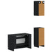 Set de cabinet pentru baie cu 3 piese UTRECHT Negru - WALTI WALTI