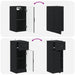 Set de cabinet pentru baie cu 3 piese UTRECHT Negru - WALTI WALTI