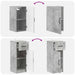 Set de cabinet pentru baie cu 3 piese UTRECHT Gri Beton - WALTI WALTI