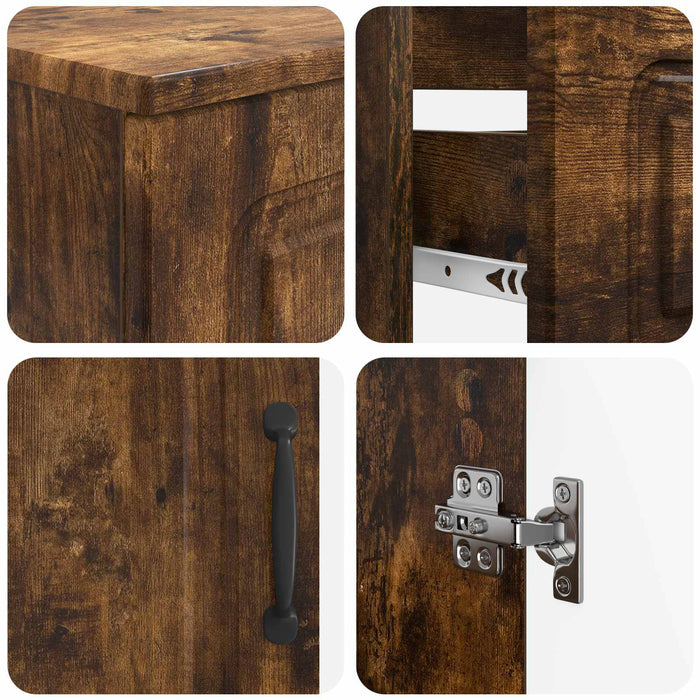 Set de cabinet pentru baie cu 3 piese UTRECHT Stejar fumuriu - WALTI WALTI