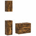 Set de cabinet pentru baie cu 3 piese UTRECHT Stejar fumuriu - WALTI WALTI