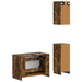 Set de cabinet pentru baie cu 3 piese UTRECHT Stejar fumuriu - WALTI WALTI
