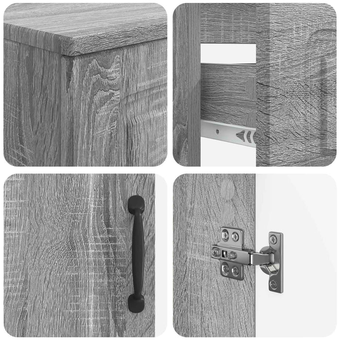 Set de cabinet pentru baie cu 3 piese UTRECHT Sonoma gri - WALTI WALTI