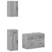 Set de cabinet pentru baie cu 3 piese UTRECHT Sonoma gri - WALTI WALTI