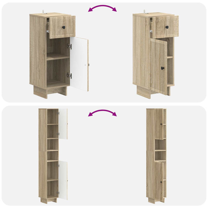 Set de cabinet pentru baie cu 3 piese EDE Lemn prelucrat - WALTI WALTI