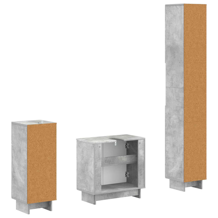 Set de cabinet pentru baie cu 3 piese EDE Lemn prelucrat - WALTI WALTI