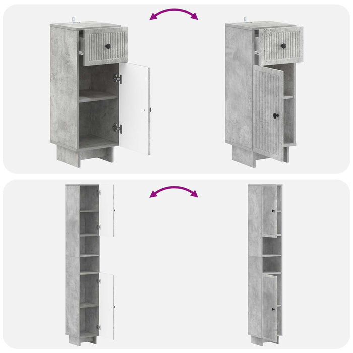 Set de cabinet pentru baie cu 3 piese EDE Lemn prelucrat - WALTI WALTI
