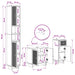 Set de cabinet pentru baie cu 3 piese EDE Lemn prelucrat - WALTI WALTI
