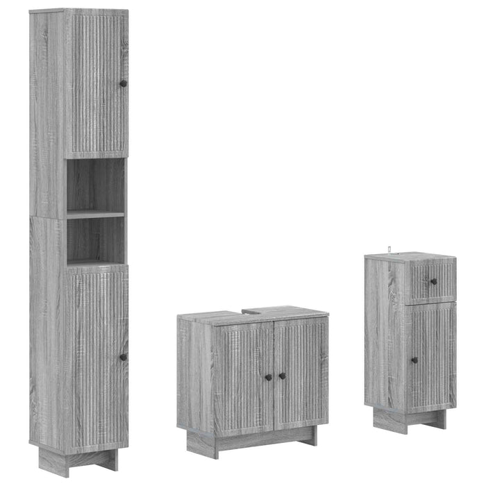 Set de cabinet pentru baie cu 3 piese EDE Lemn prelucrat - WALTI WALTI