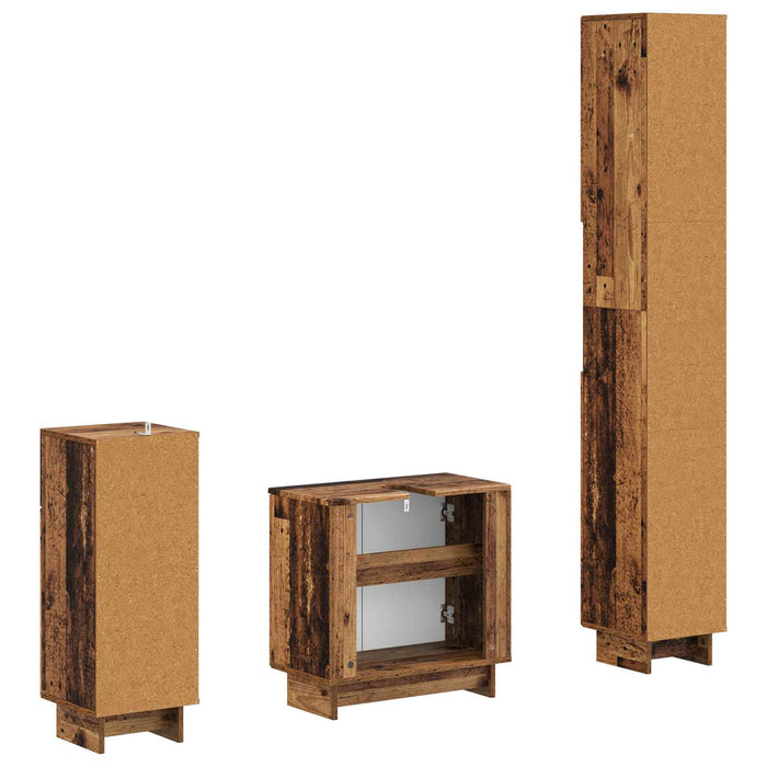 Set de cabinet pentru baie cu 3 piese EDE Lemn prelucrat - WALTI WALTI