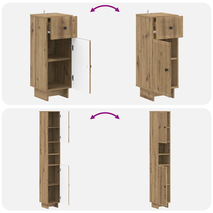 Set de cabinet pentru baie cu 3 piese EDE Lemn prelucrat - WALTI WALTI