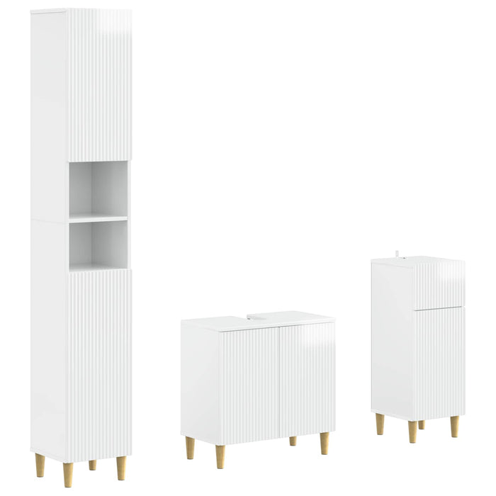 Set de cabinet pentru baie cu 3 piese ARNHEM Lemn prelucrat - WALTI WALTI
