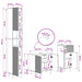 Set de cabinet pentru baie cu 3 piese ARNHEM Lemn prelucrat - WALTI WALTI