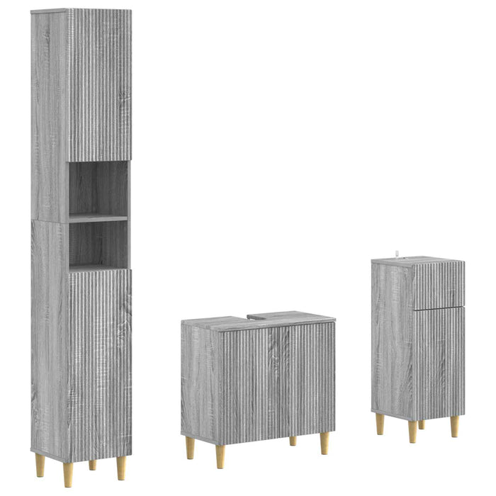 Set de cabinet pentru baie cu 3 piese ARNHEM Lemn prelucrat - WALTI WALTI