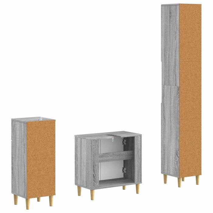 Set de cabinet pentru baie cu 3 piese ARNHEM Lemn prelucrat - WALTI WALTI