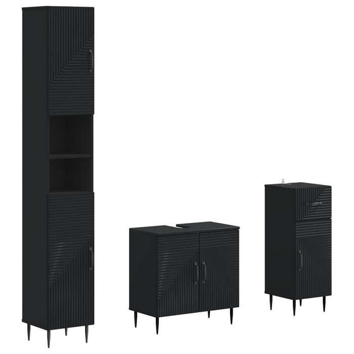 Set de cabinet pentru baie cu 3 piese HAARLEM Lemn prelucrat - WALTI WALTI