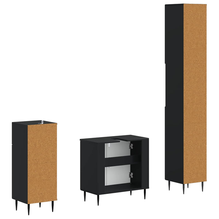 Set de cabinet pentru baie cu 3 piese HAARLEM Lemn prelucrat - WALTI WALTI