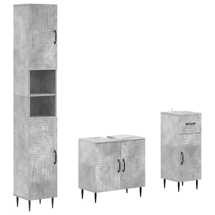 Set de cabinet pentru baie cu 3 piese HAARLEM Lemn prelucrat - WALTI WALTI