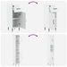 Set de cabinet pentru baie cu 3 piese HAARLEM Lemn prelucrat - WALTI WALTI