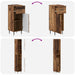 Set de cabinet pentru baie cu 3 piese HAARLEM Lemn prelucrat - WALTI WALTI