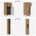 Set de cabinet pentru baie cu 3 piese HAARLEM Lemn prelucrat - WALTI WALTI