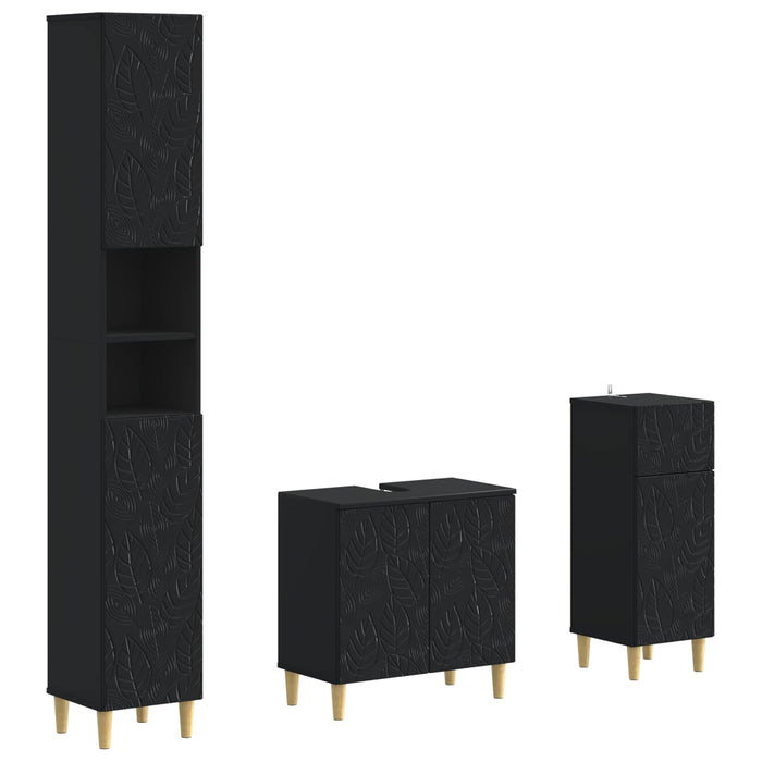 Set de cabinet pentru baie cu 3 piese DELFT Lemn prelucrat - WALTI WALTI