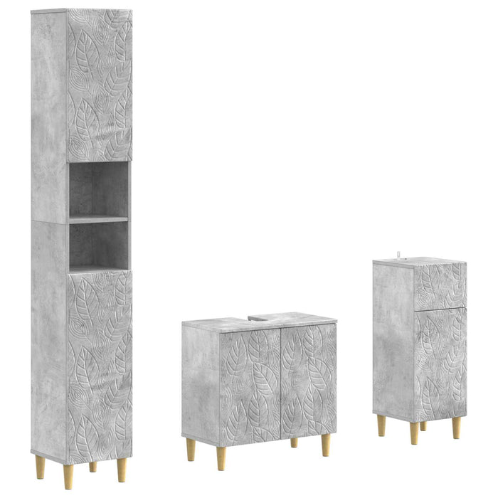 Set de cabinet pentru baie cu 3 piese DELFT Lemn prelucrat - WALTI WALTI