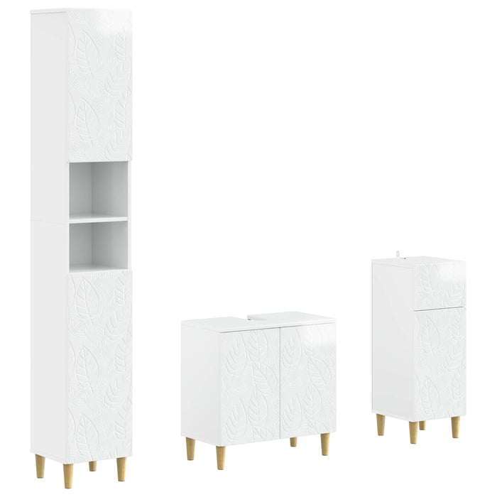 Set de cabinet pentru baie cu 3 piese DELFT Lemn prelucrat - WALTI WALTI
