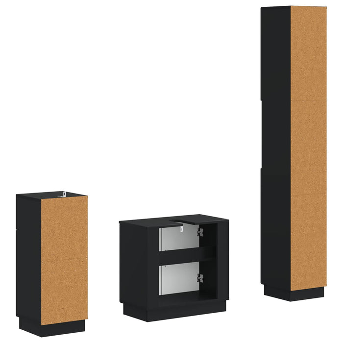 Set de cabinet pentru baie cu 3 piese HOORN Lemn prelucrat - WALTI WALTI