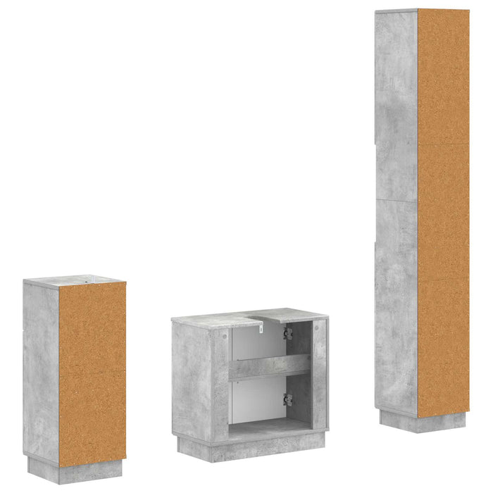 Set de cabinet pentru baie cu 3 piese HOORN Lemn prelucrat - WALTI WALTI