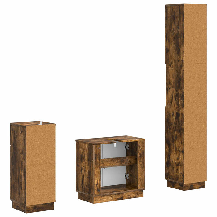 Set de cabinet pentru baie cu 3 piese HOORN Lemn prelucrat - WALTI WALTI