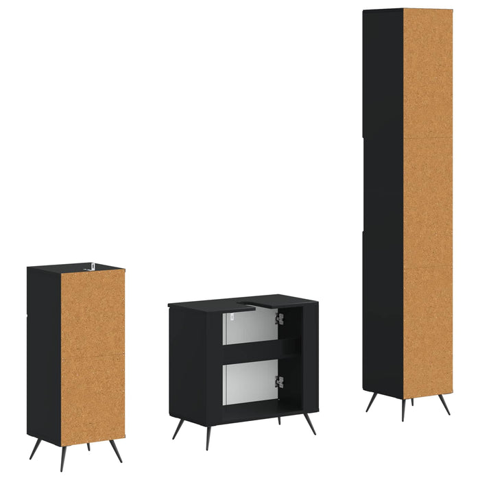 Set de cabinet pentru baie cu 3 piese BREDA Lemn prelucrat WALTI