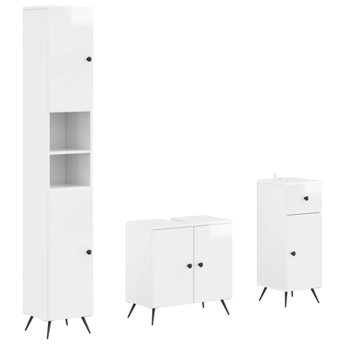Set de cabinet pentru baie cu 3 piese BREDA Lemn prelucrat WALTI