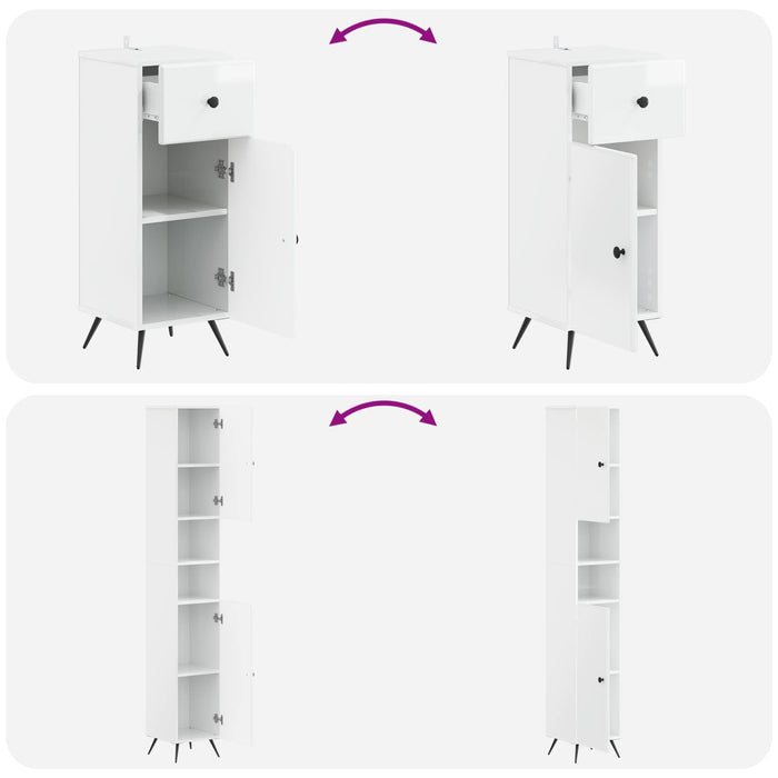 Set de cabinet pentru baie cu 3 piese BREDA Lemn prelucrat WALTI