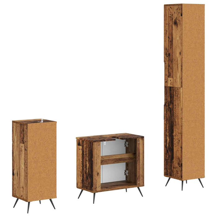 Set de cabinet pentru baie cu 3 piese BREDA Lemn prelucrat - WALTI WALTI