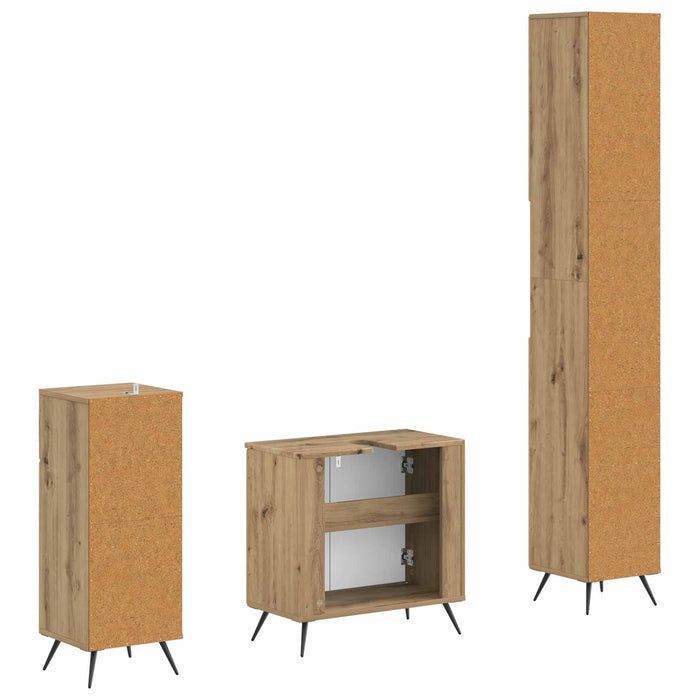 Set de cabinet pentru baie cu 3 piese BREDA Lemn prelucrat - WALTI WALTI