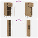 Set de cabinet pentru baie cu 3 piese BREDA Lemn prelucrat - WALTI WALTI