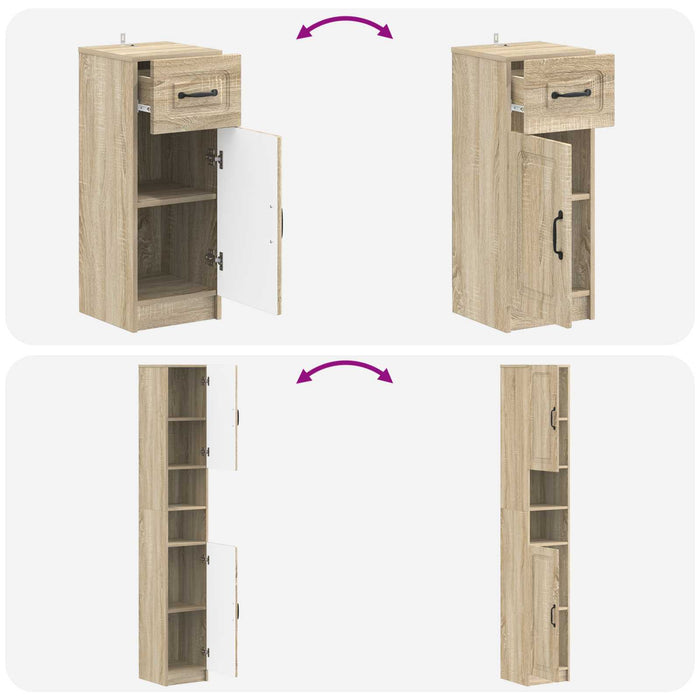 Set de cabinet pentru baie cu 3 piese UTRECHT Lemn prelucrat - WALTI WALTI