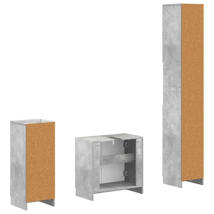 Set de cabinet pentru baie cu 3 piese UTRECHT Lemn prelucrat - WALTI WALTI