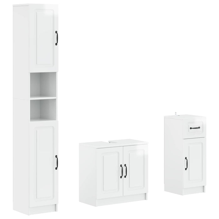 Set de cabinet pentru baie cu 3 piese UTRECHT Lemn prelucrat - WALTI WALTI