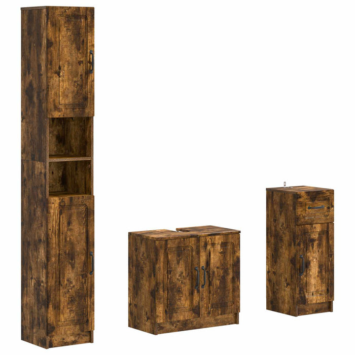 Set de cabinet pentru baie cu 3 piese UTRECHT Lemn prelucrat - WALTI WALTI