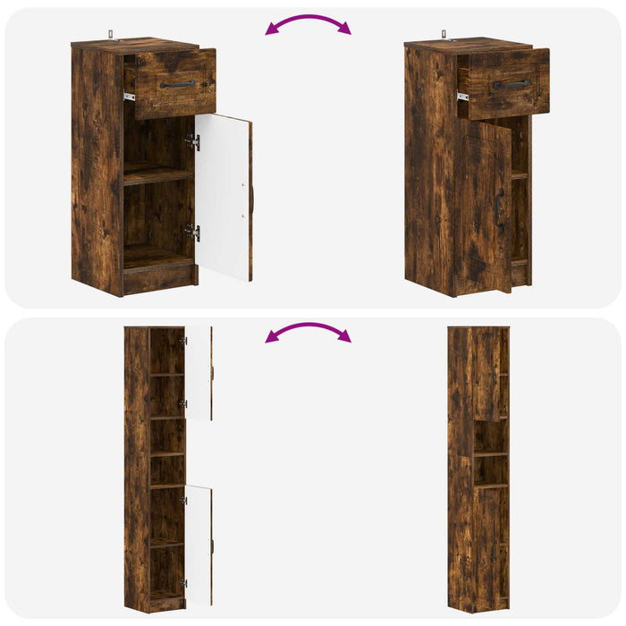 Set de cabinet pentru baie cu 3 piese UTRECHT Lemn prelucrat - WALTI WALTI