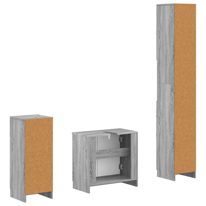 Set de cabinet pentru baie cu 3 piese UTRECHT Lemn prelucrat - WALTI WALTI